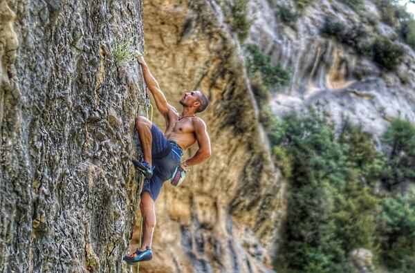 David Zarco Vila v sektoru Pequeño Paraiso, Rodellar